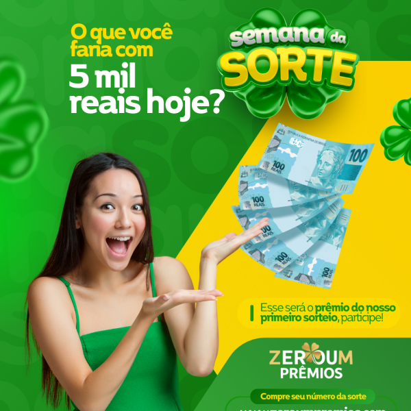 R$5.000 Reais no pix